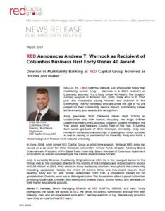 RED Capital Group_Warnock Release